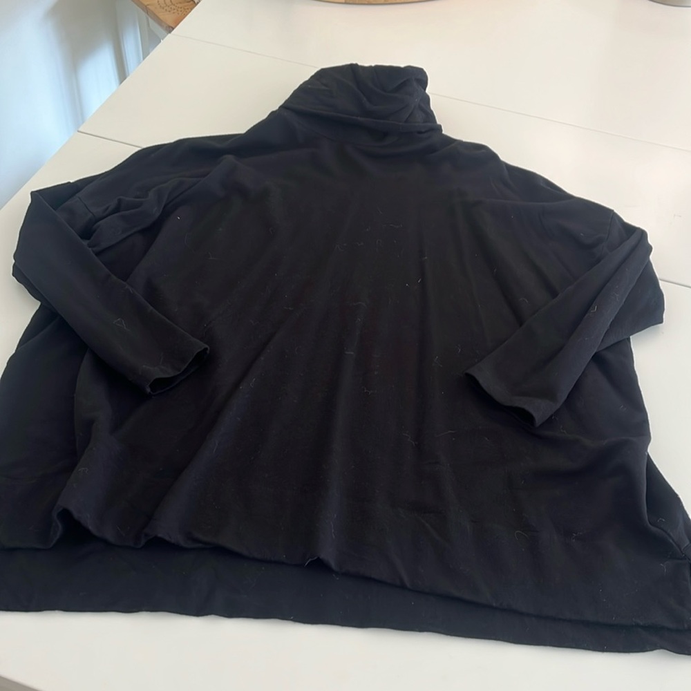 Shannon Passero Loose Fit Black Turtleneck Sweater